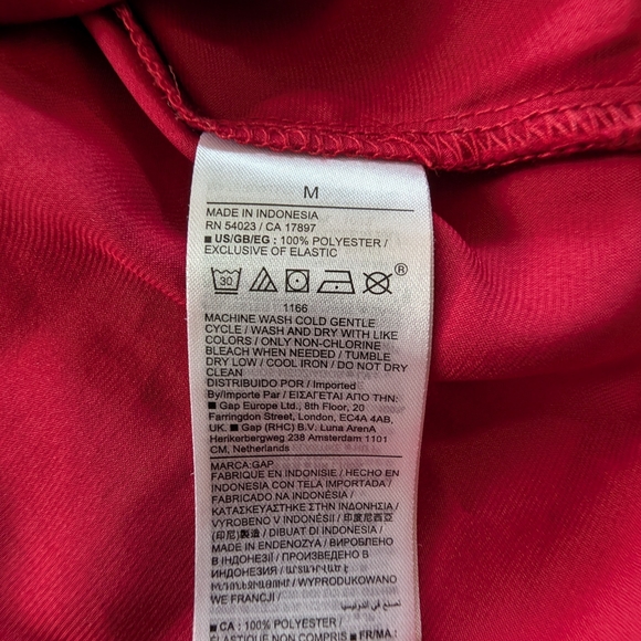 GAP Red Ruffle Blouse - Picture 5 of 8